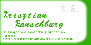 krisztian ranschburg business card